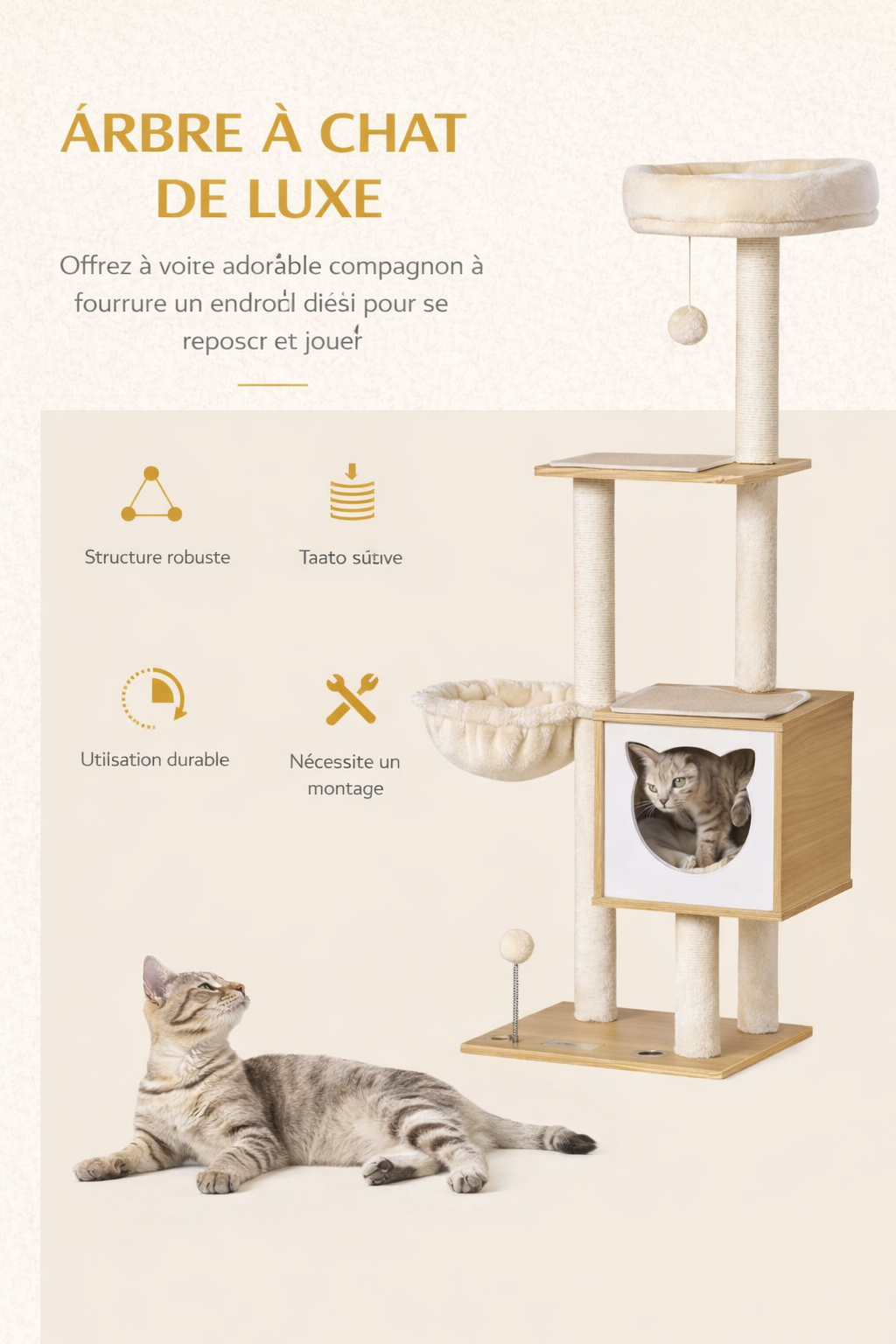 Arbre Chat Bois Douceur Hamac