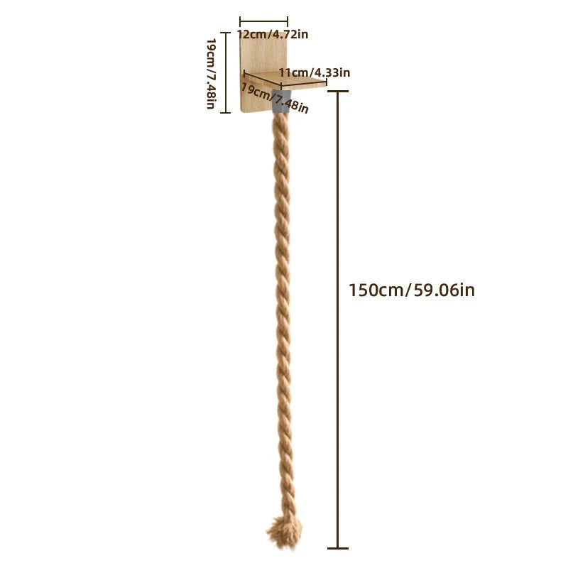 Arbre Chat Mural Corde Escalade