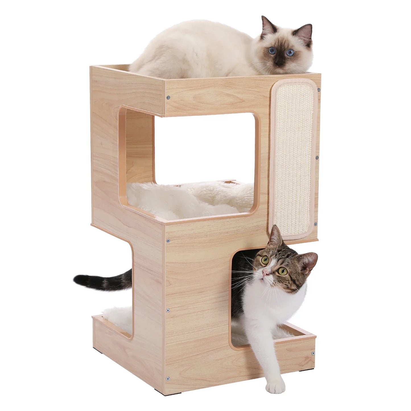 Arbre à Chat Bois Multi-Niveaux Condo
