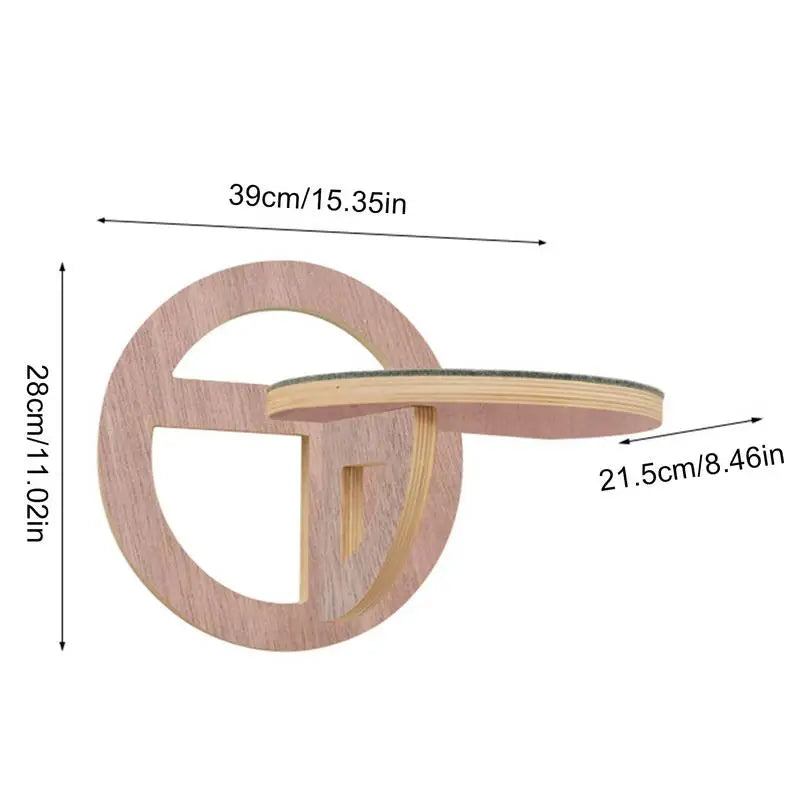 Arbre à Chat Mural Design Bois