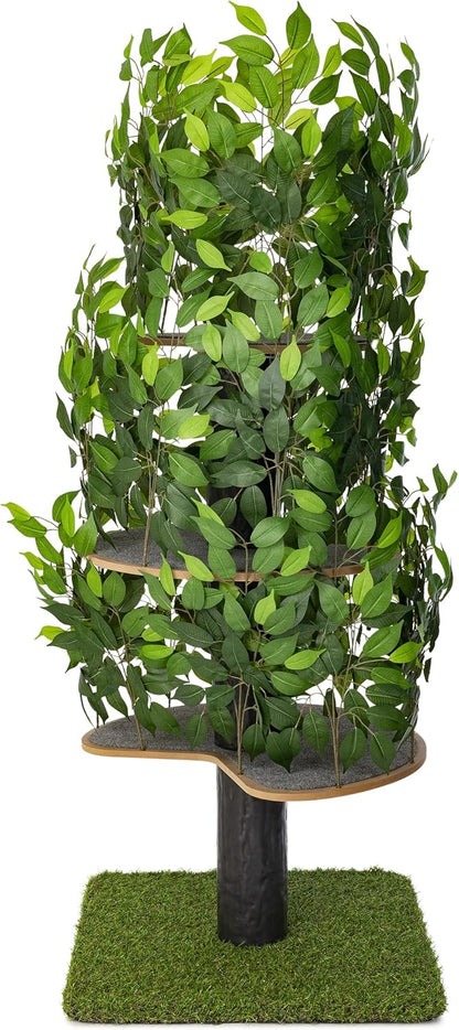 Arbre Chat Design Naturel Feuilles