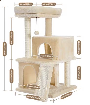 Maison Chat Griffoir Cactus