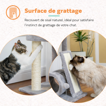 Arbre Chat Compact Tunnel Jeu