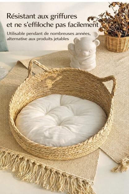 Panier Douillet Chat Osier
