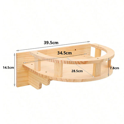 Support Mural Gamelles Chat Bois