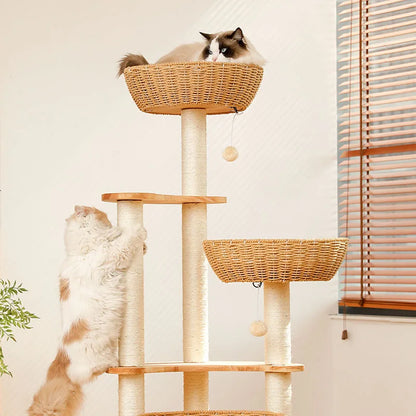 Arbre Chat Bois Massif Design