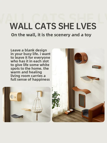 Arbre Chat Mural Design Moderne