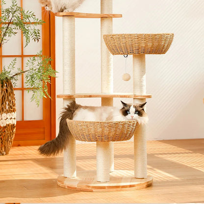 Arbre Chat Bois Massif Design