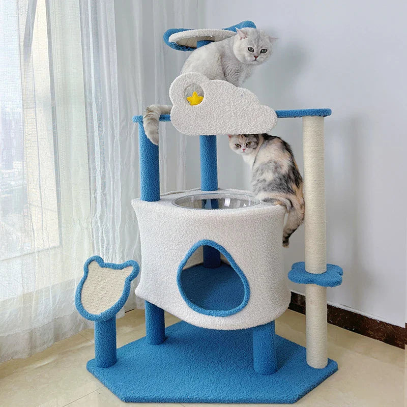 Arbre à Chat Nuage Perchoir Cabane