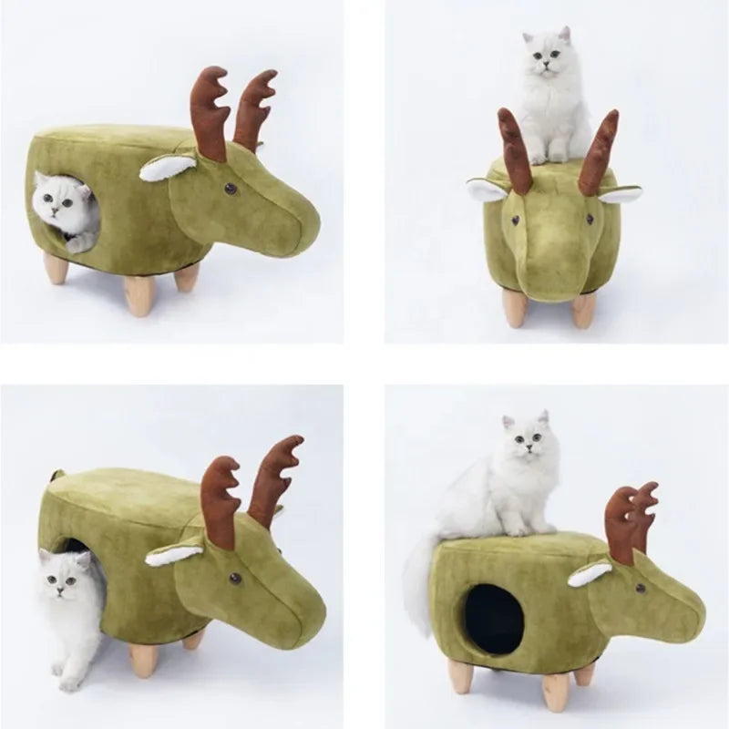 Arbre à Chat Design Pouf Cerf