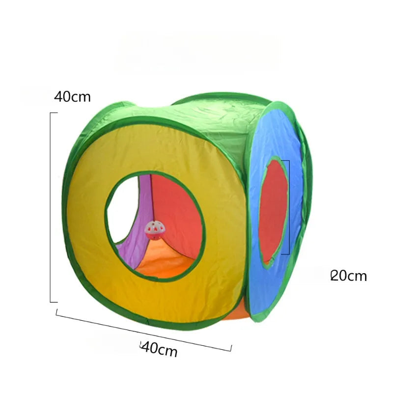 Arbre Chat Tunnel Multi-Couleurs