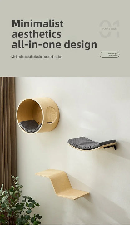 Arbre Chat Mural Design Moderne