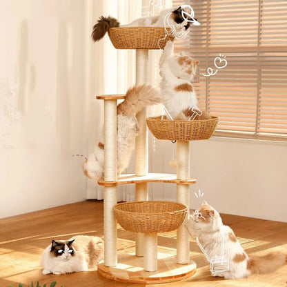 Arbre Chat Bois Massif Design