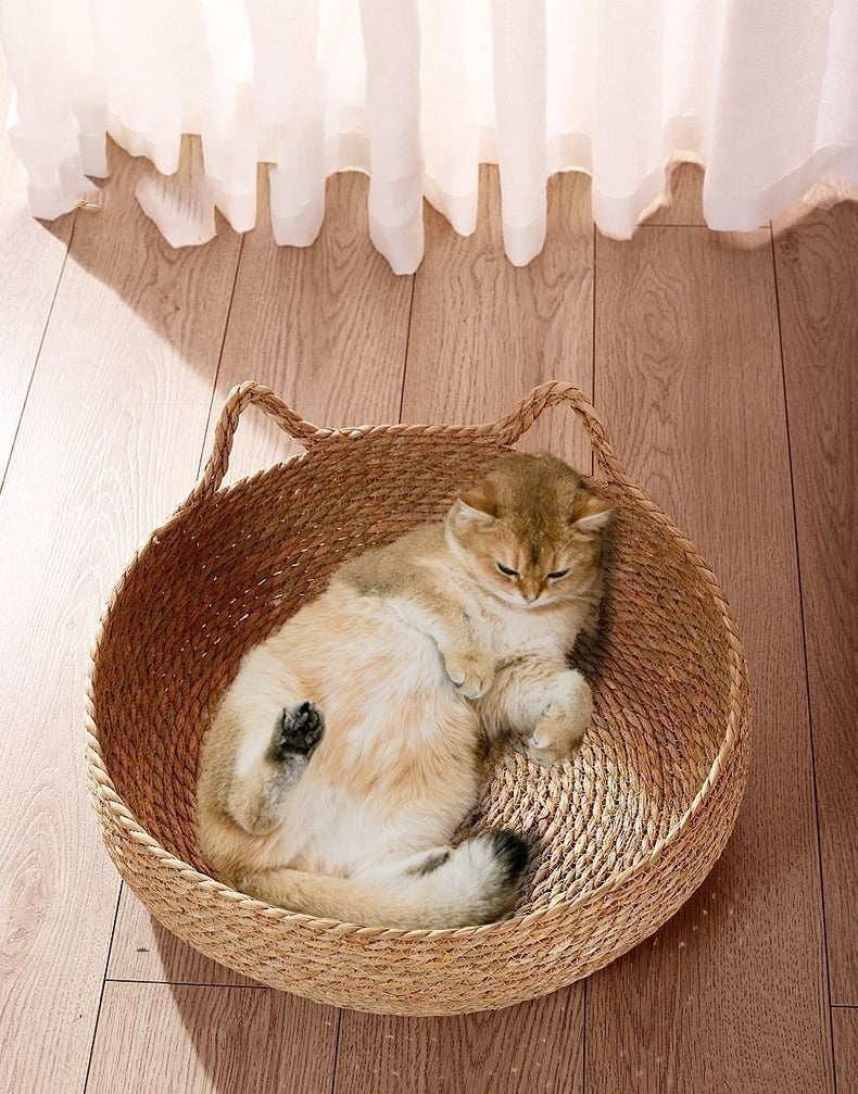 Panier Douillet Chat Osier