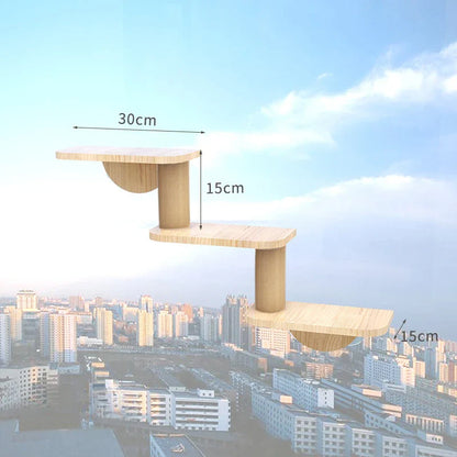 Étagères Fenêtre Chat Mural Ventouses