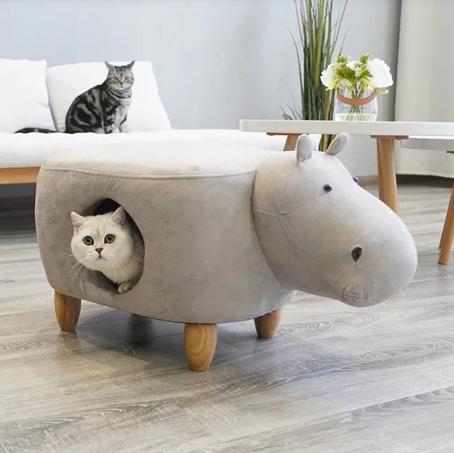 Arbre Chat Design Pouf Éléphant