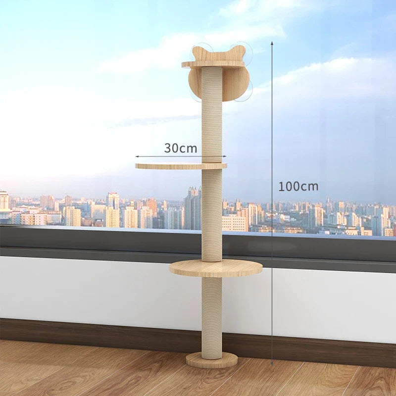 Étagères Fenêtre Chat Mural Ventouses