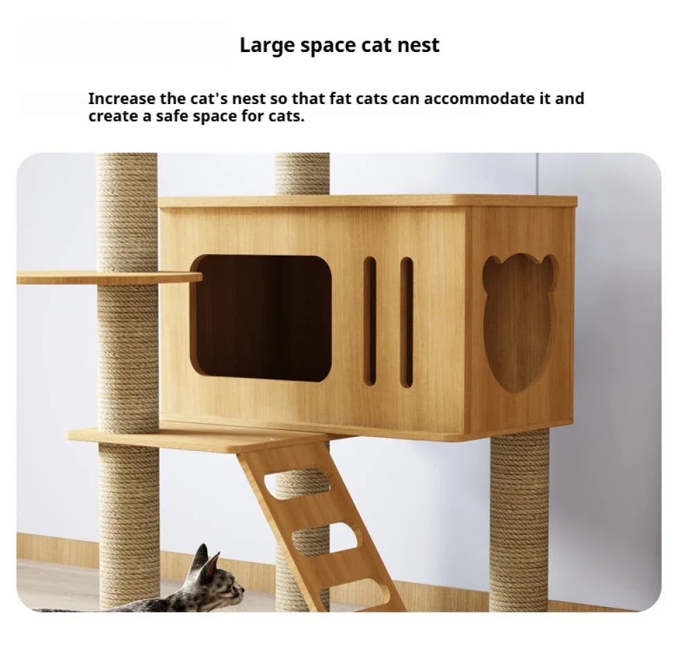 Arbre à Chat en Bois Massif