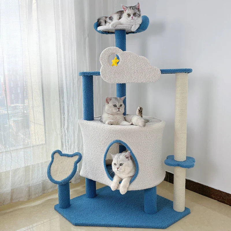 Arbre à Chat Nuage Perchoir Cabane