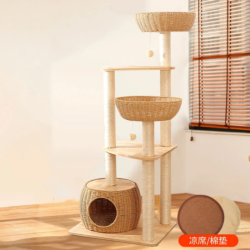 Arbre Chat Bois Massif Design