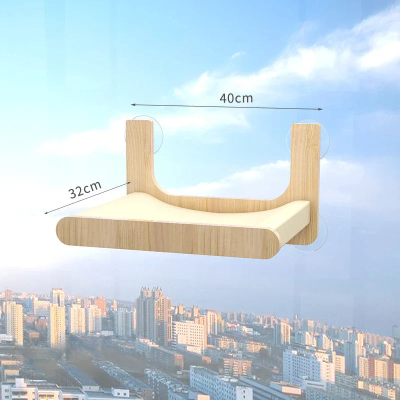 Étagères Fenêtre Chat Mural Ventouses