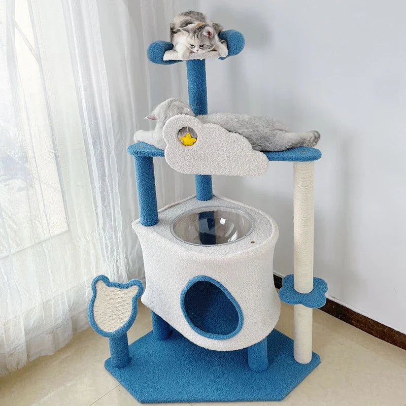 Arbre à Chat Nuage Perchoir Cabane