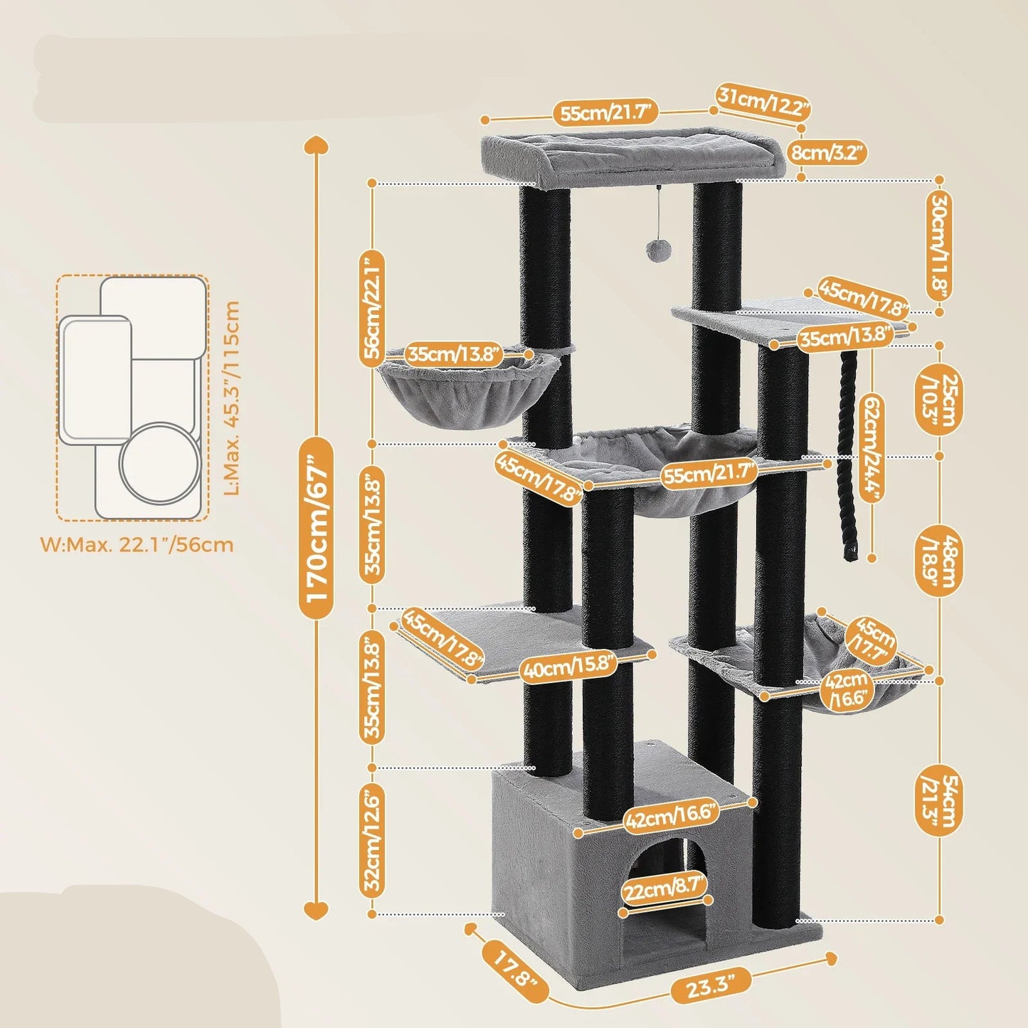 Arbre Chat Maine Coon Grands Chats
