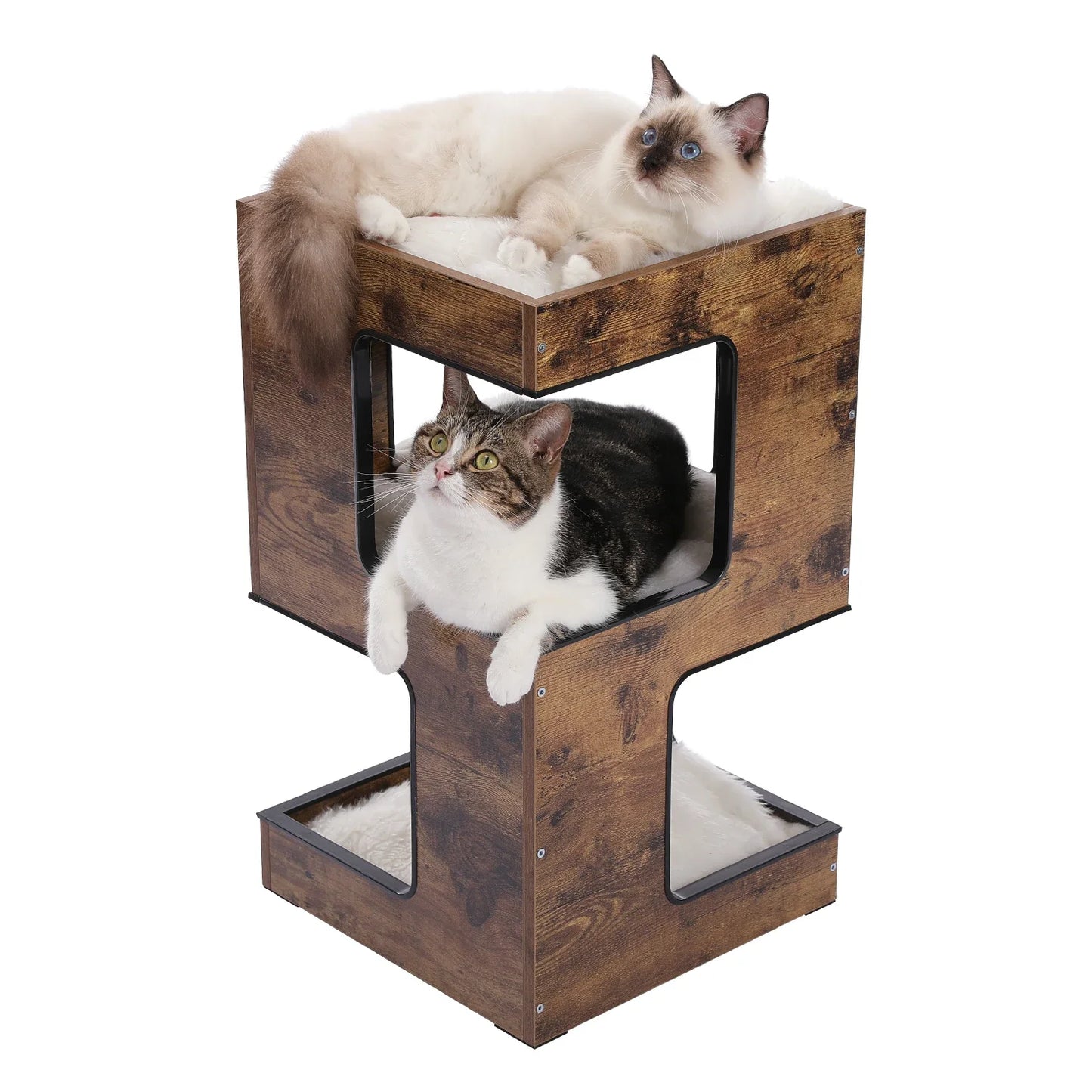 Arbre à Chat Bois Multi-Niveaux Condo