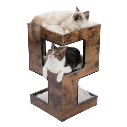Arbre à Chat Bois Multi-Niveaux Condo