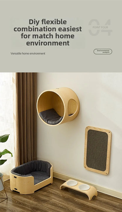 Arbre Chat Mural Design Moderne