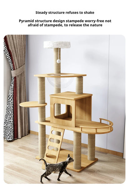 Arbre à Chat en Bois Massif