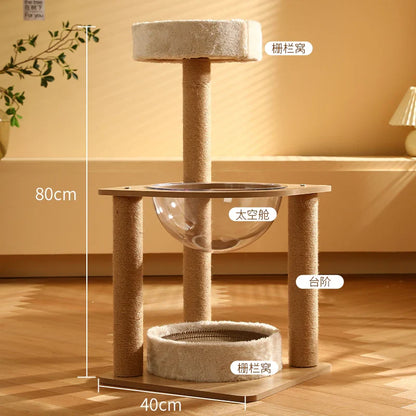 Arbre Chat Bois Massif Design