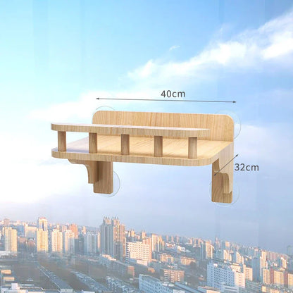 Étagères Fenêtre Chat Mural Ventouses