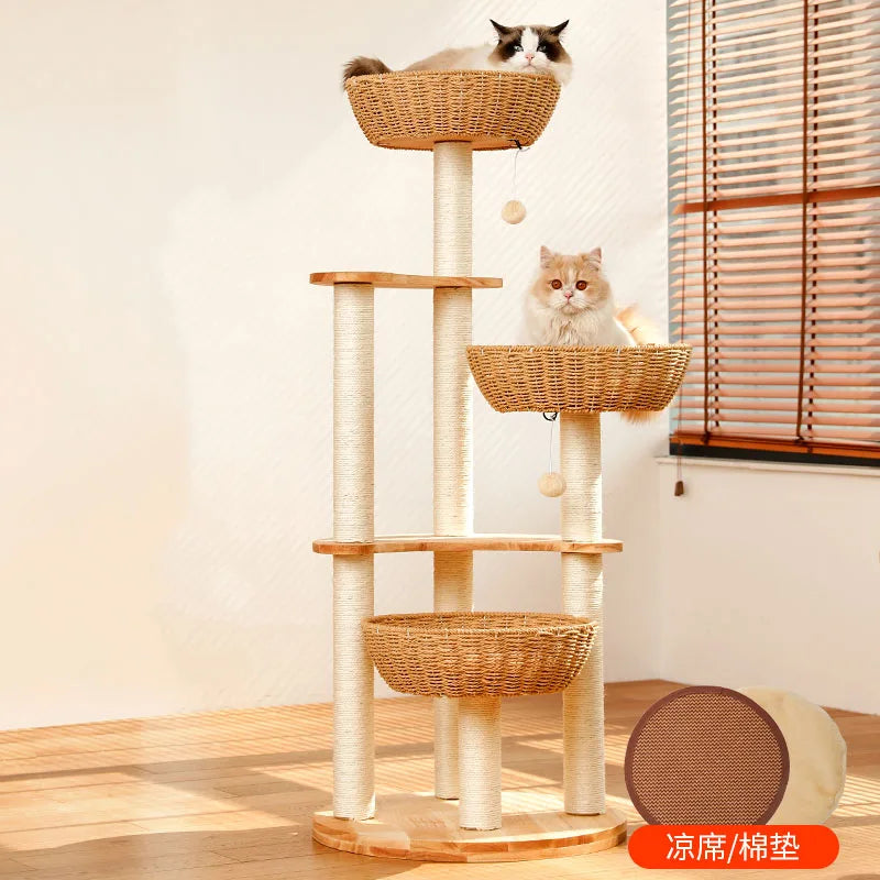 Arbre Chat Bois Massif Design