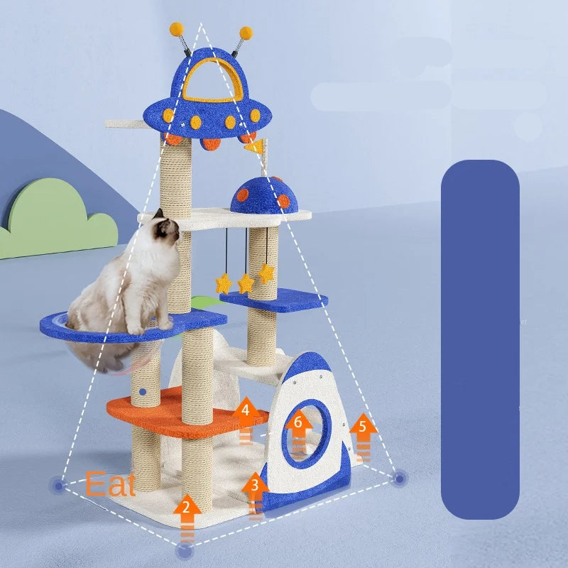 Arbre Chat Capsules Jeu Spatial