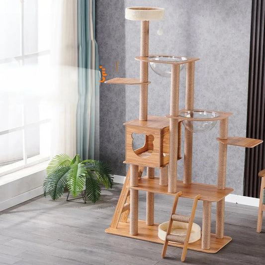 Arbre à Chat Bois Naturel Design