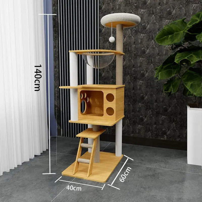 Arbre à Chat Maine Coon Bois Massif