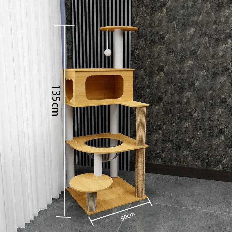 Arbre à Chat Maine Coon Bois Massif