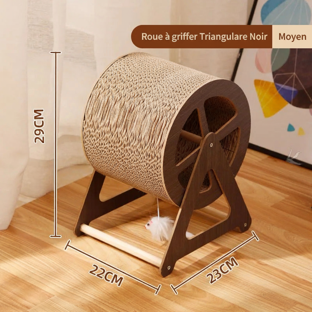 Roue d'Exercice Silencieuse pour Chat